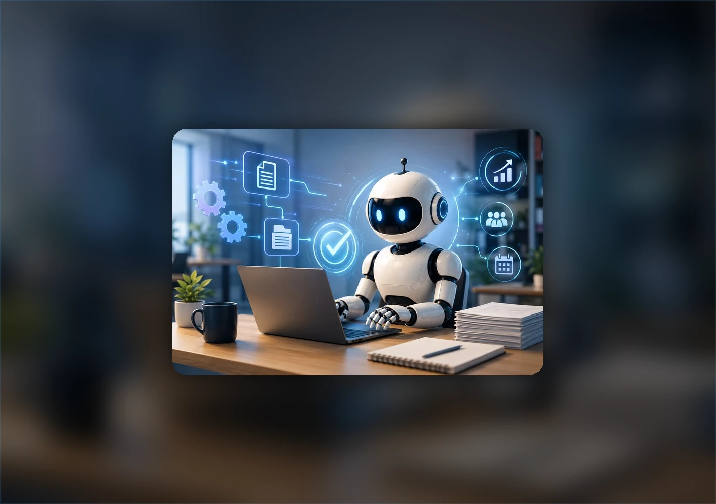 AI agent automating business tasks and operational workflows