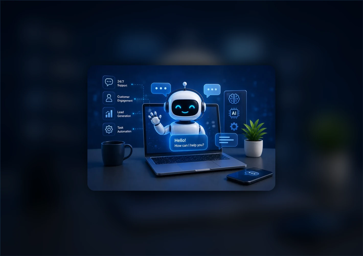 AI chatbot and conversational automation for customer and internal support