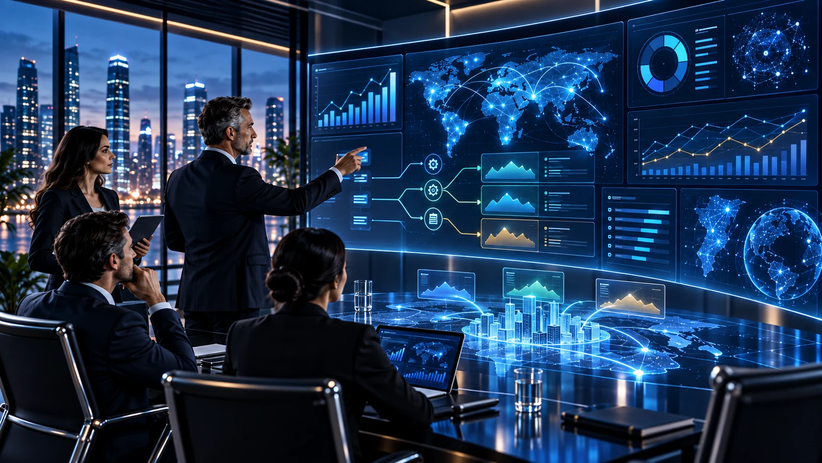 Decision-support platform helping leaders compare scenarios and make strategy decisions